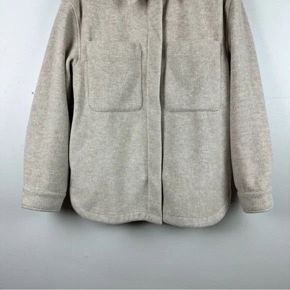 SANCTUARY Oversize Bedford Shacket Toasted Marshmallow Jacket Crafted & Tailored - Picture 6 of 11